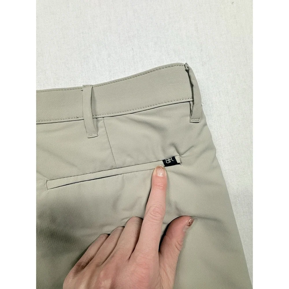 Banana Republic City Pants Men 40x34 (38x32) Tan‎ Slim Fit Performance Preppy